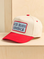 God Bless America Patch Trucker Hat
