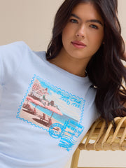 Bethany Postcard Baby Tee