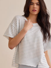 Flex Striped Oversized Tee