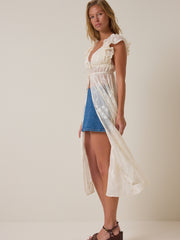 Colby Floral Tie Front Kimono