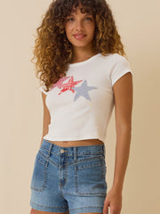 Sable Denim Shorts