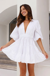 123 PROM Sweetest Treat Mini Dress White