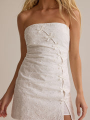 Zara Eyelet Mini Dress