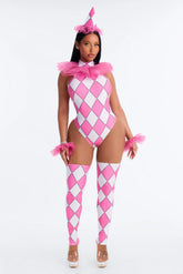 Clown Crush 4 Piece Costume Set