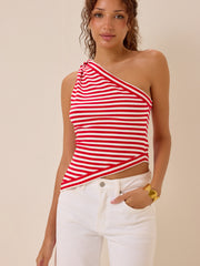 Sawyer One Shoulder Stripe Tank