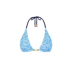 Shirred Triangle Bikini Top - Dream Flower