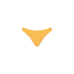 Minimal Full Coverage Bikini Bottom - Orange Cream