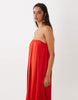 Bandeau Maxi Dress In Red