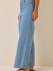 Ella Striped Wide Leg Jean
