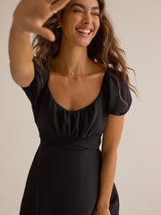 Delilah Crossover Mini Dress