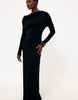 Na-Kd Draped Jersey Maxi Dress In Black