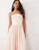 True Decadence Corset Dropped Waist Maxi Dress In Pale Pink
