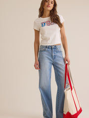USA Patchwork Baby Tee