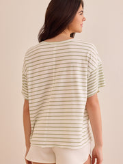 Flex Striped Oversized Tee
