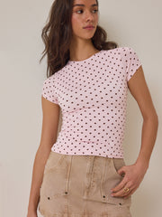Krew Fitted Polka Dot Tee