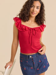 Alaina Embroidered Mini Skirt
