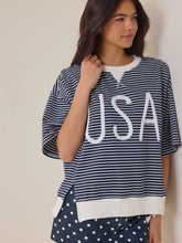 USA Striped Graphic Tee
