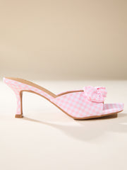 Elyzza Fabric Bow Kitten Heel