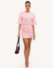 Loavies Simply Perfect Love Pink Dress With Shoulder Pads In Pink