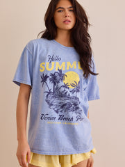 Hello Summer Oversize Tee