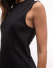 Monki Cinched Waist Sleeveless Mini Dress In Black
