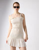 Glamorous Strappy Mini Dress In Off White