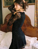 Princess Polly Airabelle Lace Ruched Wrap Tie Side Detail Mini Dress In Black