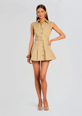 Audley Trench Mini Dress