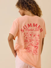 Summer Bucket List Oversized Tee