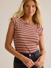 Mabel Striped Short Sleeve Top