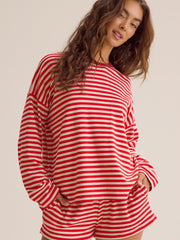 Reese Stripe Lounge Top