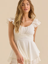 Lola Ribbed Crossover Romper