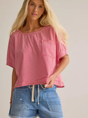 Abigail Stripe Cropped Tee