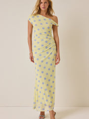 Melany Polka Dot Maxi Dress