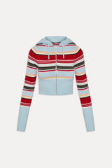 Aimee Zip Up Knit Hoodie - Ocean Ave