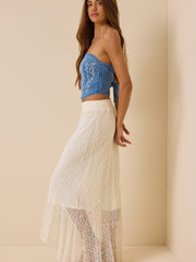 Mae Denim Tube Top