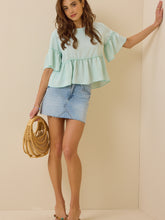 Jackie Ruffle Sleeve Top