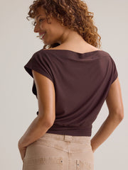 Senna Asymmetrical Neck Top
