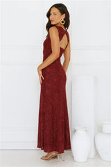Stay Fab Maxi Dress Wine