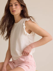 Elaine Ruffle Top