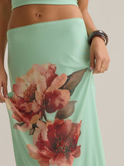 Kehlani Floral Midi Skirt