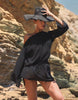 Simmi London Beach Chiffon Mini Dress In Black