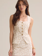 Adriel Button Front Shell Vest