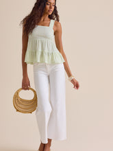 Adrianna Striped Babydoll Tank