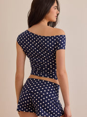 Fast Lane Polka Dot Top