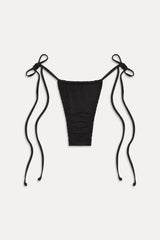 Tidal Micro String Bikini Bottom - Black