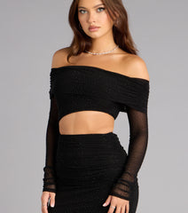 Lila Rhinestone Mermaid Formal Dress