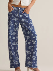 Carrie Floral Boyfriend Jean