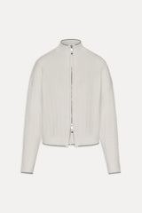 Bea Cloud Knit Zip Up Sweater - Honeymoon