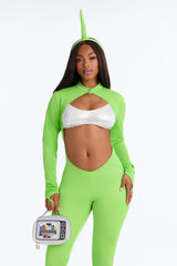 Flirty Green 4 Piece Costume Set